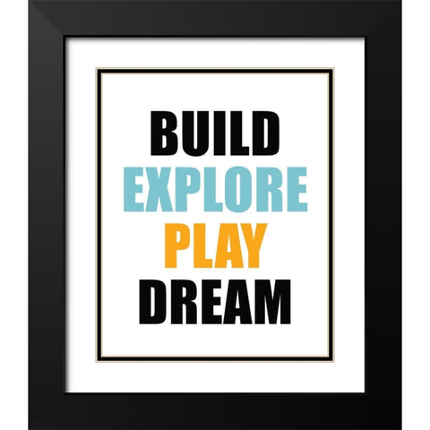 Build 2 Black Modern Wood Framed Art Print with Double Matting by Allen, Kimberly