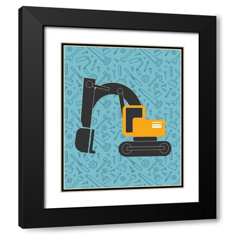 Build 3 Black Modern Wood Framed Art Print with Double Matting by Allen, Kimberly