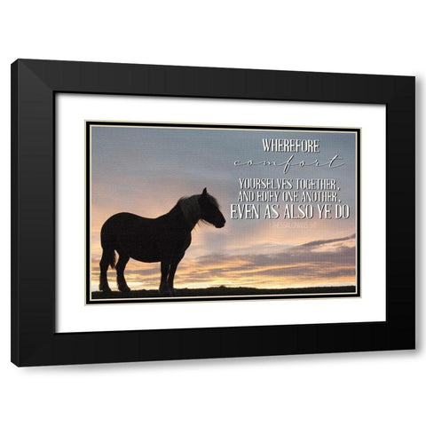 Comfort Black Modern Wood Framed Art Print with Double Matting by Allen, Kimberly