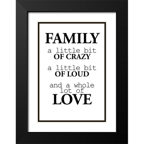 A Little Bit Black Modern Wood Framed Art Print with Double Matting by Allen, Kimberly