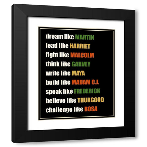 Like Black Modern Wood Framed Art Print with Double Matting by Allen, Kimberly
