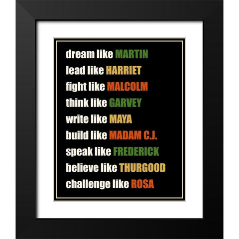Like Black Modern Wood Framed Art Print with Double Matting by Allen, Kimberly
