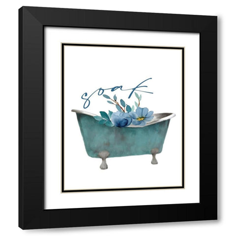 French Blue 4 Black Modern Wood Framed Art Print with Double Matting by Allen, Kimberly