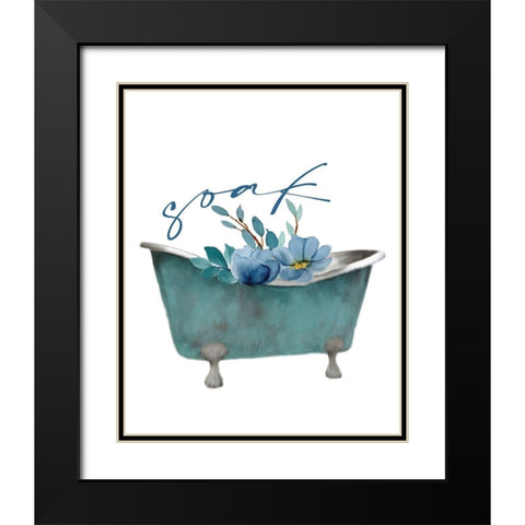 French Blue 4 Black Modern Wood Framed Art Print with Double Matting by Allen, Kimberly
