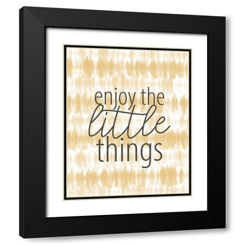 Enjoy the Little Things Black Modern Wood Framed Art Print with Double Matting by Allen, Kimberly