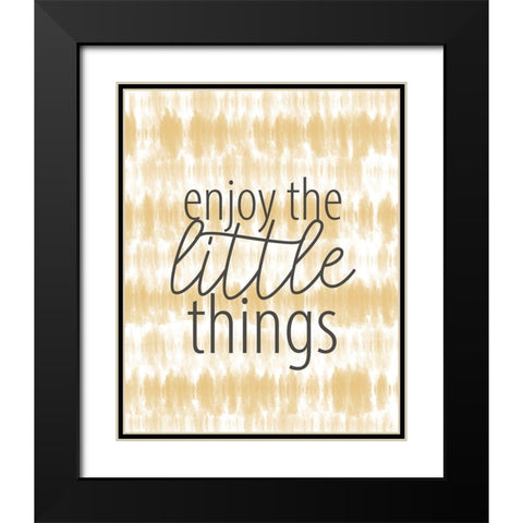 Enjoy the Little Things Black Modern Wood Framed Art Print with Double Matting by Allen, Kimberly