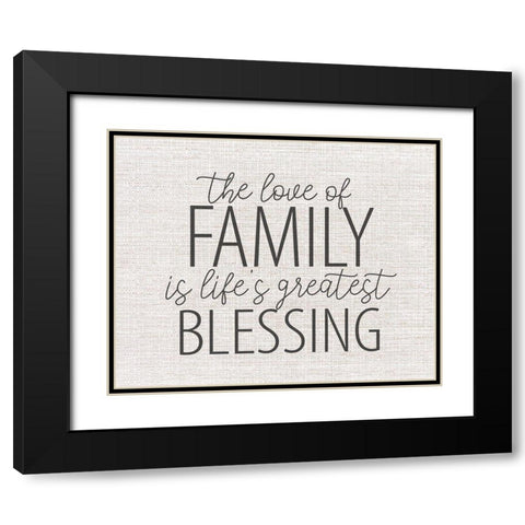 The Love Black Modern Wood Framed Art Print with Double Matting by Allen, Kimberly