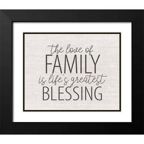 The Love Black Modern Wood Framed Art Print with Double Matting by Allen, Kimberly