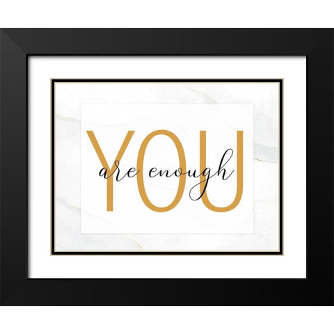 Be 2 Black Modern Wood Framed Art Print with Double Matting by Allen, Kimberly