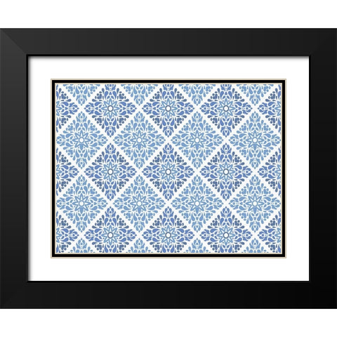 Lemon Tile 13 Black Modern Wood Framed Art Print with Double Matting by Allen, Kimberly