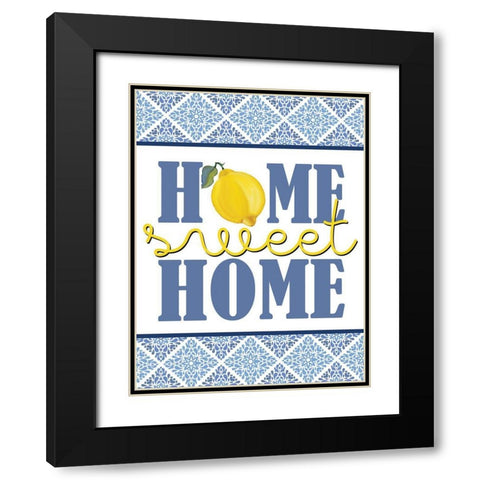 Lemon Tile 14 Black Modern Wood Framed Art Print with Double Matting by Allen, Kimberly