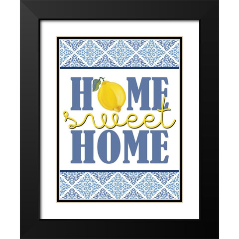 Lemon Tile 14 Black Modern Wood Framed Art Print with Double Matting by Allen, Kimberly