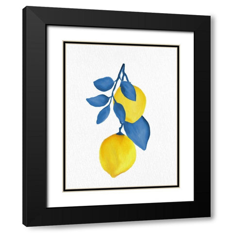 Lemon Vine 2 Black Modern Wood Framed Art Print with Double Matting by Allen, Kimberly