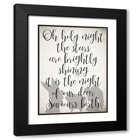 Holy Night Black Modern Wood Framed Art Print with Double Matting by Allen, Kimberly