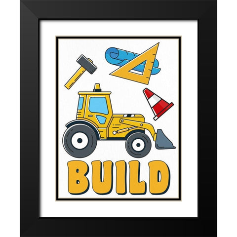 Build 1 Black Modern Wood Framed Art Print with Double Matting by Allen, Kimberly