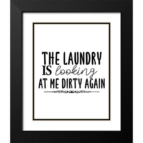 Dirty Black Modern Wood Framed Art Print with Double Matting by Allen, Kimberly