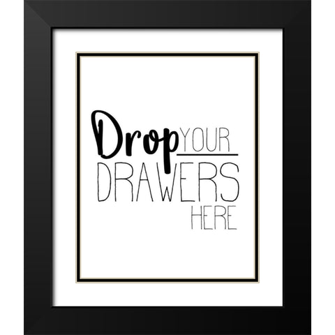 The Laundry 1 Black Modern Wood Framed Art Print with Double Matting by Allen, Kimberly
