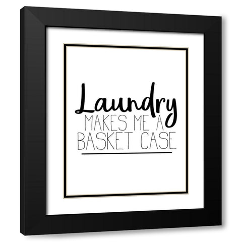 The Laundry 3 Black Modern Wood Framed Art Print with Double Matting by Allen, Kimberly