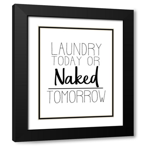 The Laundry 4 Black Modern Wood Framed Art Print with Double Matting by Allen, Kimberly