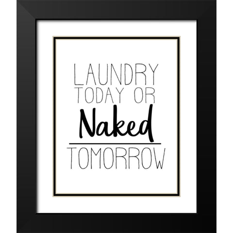 The Laundry 4 Black Modern Wood Framed Art Print with Double Matting by Allen, Kimberly