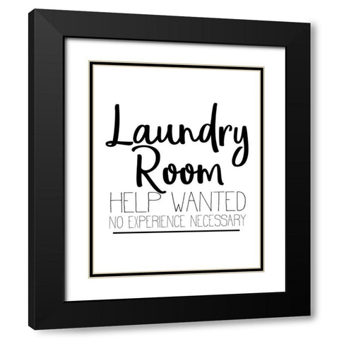 The Laundry 5 Black Modern Wood Framed Art Print with Double Matting by Allen, Kimberly