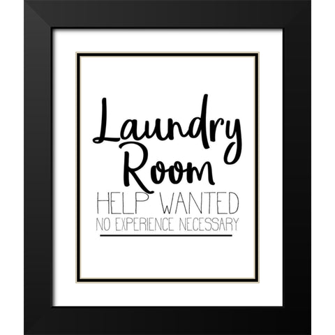 The Laundry 5 Black Modern Wood Framed Art Print with Double Matting by Allen, Kimberly