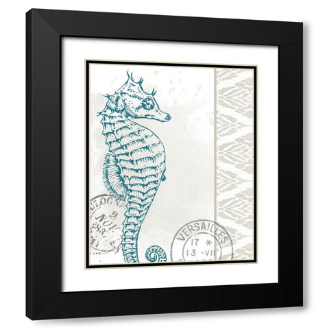 By the Sea 4 Black Modern Wood Framed Art Print with Double Matting by Allen, Kimberly