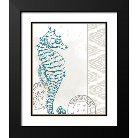 By the Sea 4 Black Modern Wood Framed Art Print with Double Matting by Allen, Kimberly