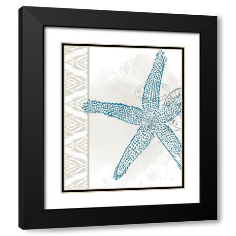 By the Sea 5 Black Modern Wood Framed Art Print with Double Matting by Allen, Kimberly
