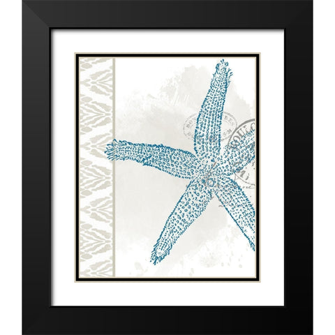 By the Sea 5 Black Modern Wood Framed Art Print with Double Matting by Allen, Kimberly