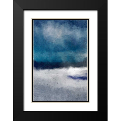 Layers of Sky Black Modern Wood Framed Art Print with Double Matting by Allen, Kimberly