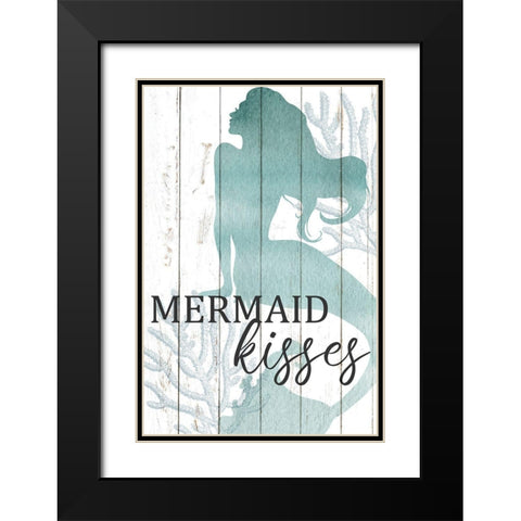 Mermaid Life 1 Black Modern Wood Framed Art Print with Double Matting by Allen, Kimberly