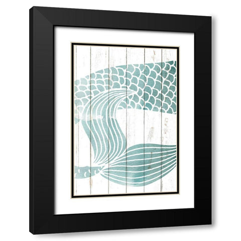 Mermaid Tail 2 Black Modern Wood Framed Art Print with Double Matting by Allen, Kimberly