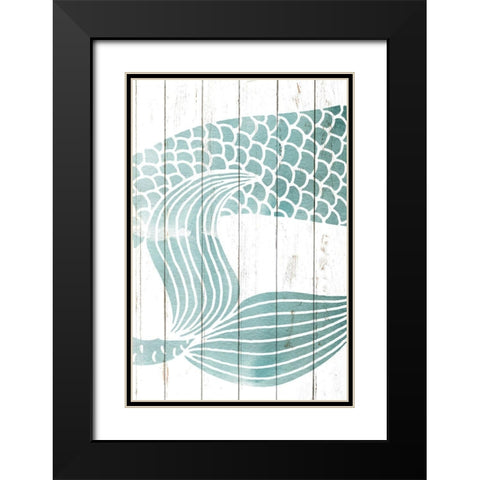 Mermaid Tail 2 Black Modern Wood Framed Art Print with Double Matting by Allen, Kimberly