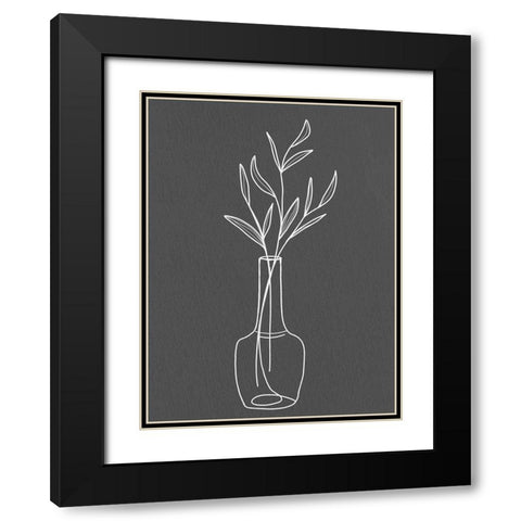 Modern Vase 2 Black Modern Wood Framed Art Print with Double Matting by Allen, Kimberly