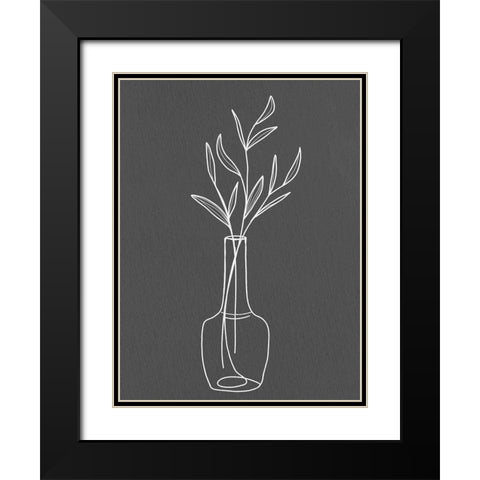 Modern Vase 2 Black Modern Wood Framed Art Print with Double Matting by Allen, Kimberly