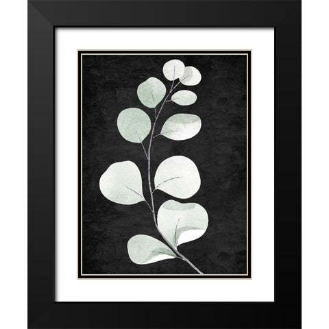 Stems 1 Black Modern Wood Framed Art Print with Double Matting by Allen, Kimberly
