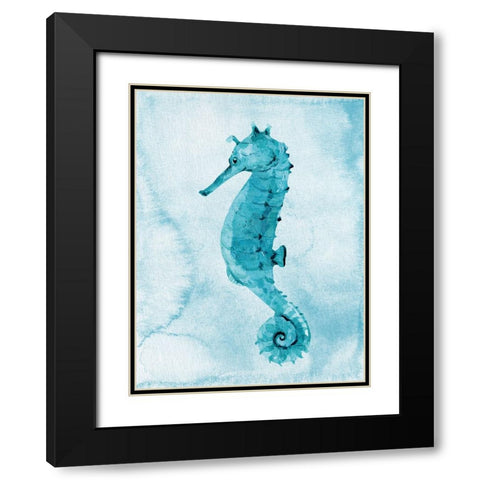 Bright Sea 1 Black Modern Wood Framed Art Print with Double Matting by Allen, Kimberly