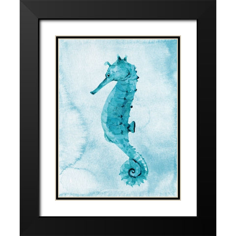 Bright Sea 1 Black Modern Wood Framed Art Print with Double Matting by Allen, Kimberly