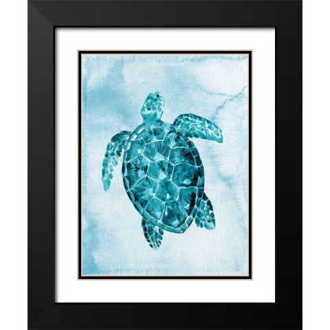 Bright Sea 2 Black Modern Wood Framed Art Print with Double Matting by Allen, Kimberly