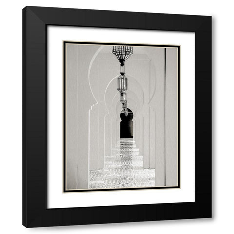 Lantern Hall Black Modern Wood Framed Art Print with Double Matting by Allen, Kimberly