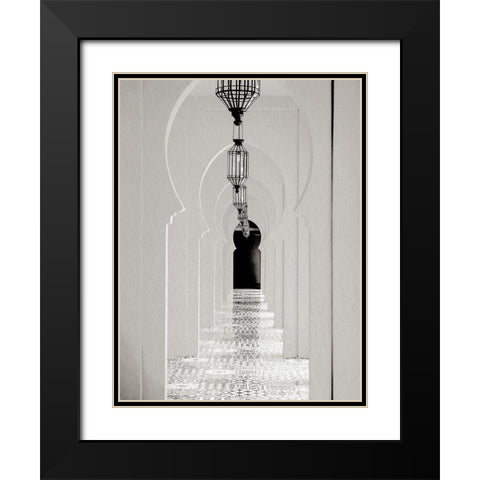 Lantern Hall Black Modern Wood Framed Art Print with Double Matting by Allen, Kimberly