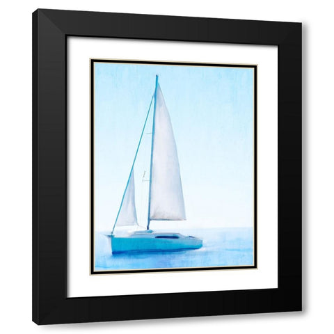 Morning Sail Black Modern Wood Framed Art Print with Double Matting by Allen, Kimberly