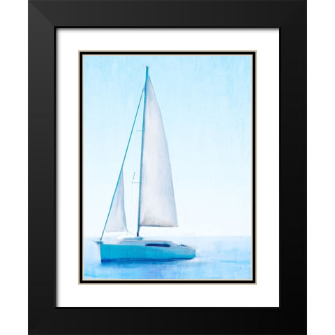 Morning Sail Black Modern Wood Framed Art Print with Double Matting by Allen, Kimberly