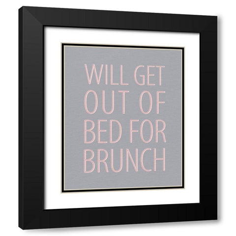 Brunch Black Modern Wood Framed Art Print with Double Matting by Allen, Kimberly
