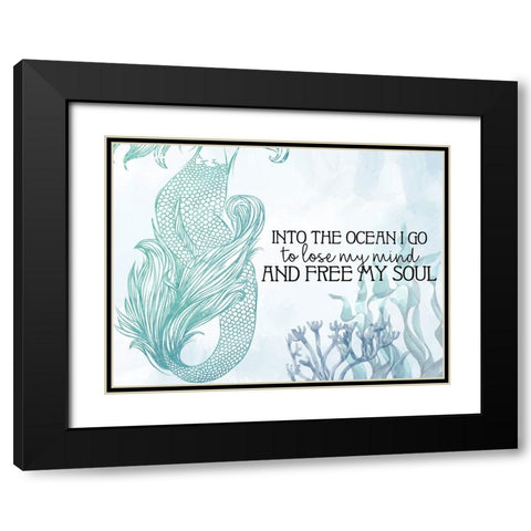 Into The Ocean Black Modern Wood Framed Art Print with Double Matting by Allen, Kimberly