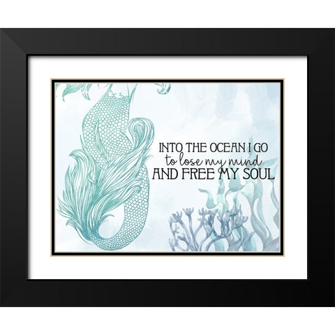 Into The Ocean Black Modern Wood Framed Art Print with Double Matting by Allen, Kimberly