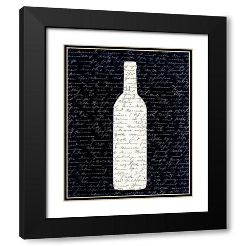 Wine on Black 2 Black Modern Wood Framed Art Print with Double Matting by Allen, Kimberly