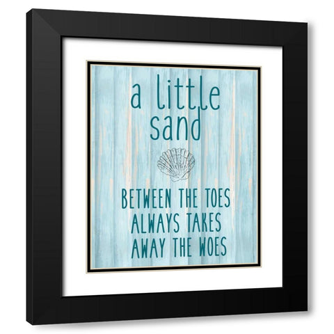 The Sand Black Modern Wood Framed Art Print with Double Matting by Allen, Kimberly