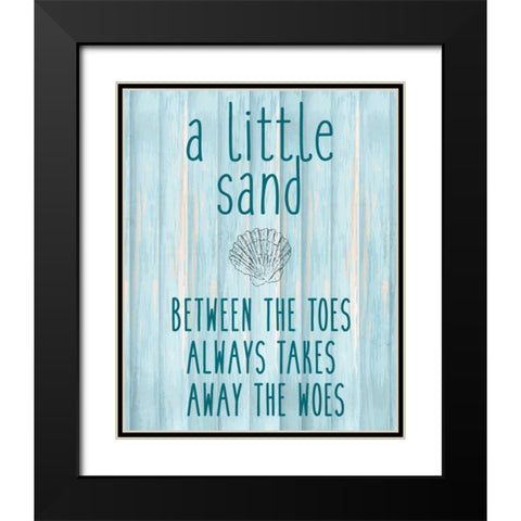 The Sand Black Modern Wood Framed Art Print with Double Matting by Allen, Kimberly